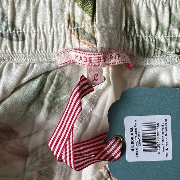 New Pip Studio Women’s Babbet Floris Off white long trousers size Large - Picture 10 of 13